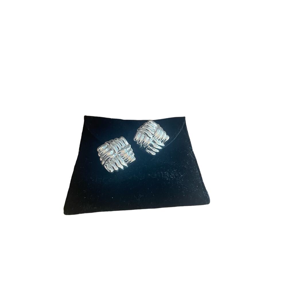 HEAVEN MAYHEM AUTHENTIC SILVER WIND EARRING